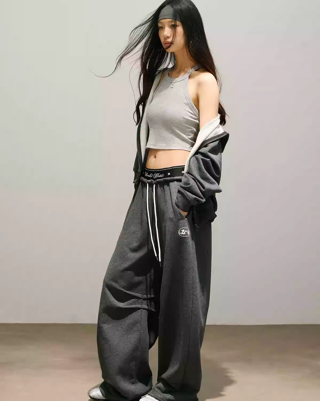 Street Zip Up Hoodie / Double Waist Sweatpants Street Zip Up Hoodie / Double Waist Sweatpants