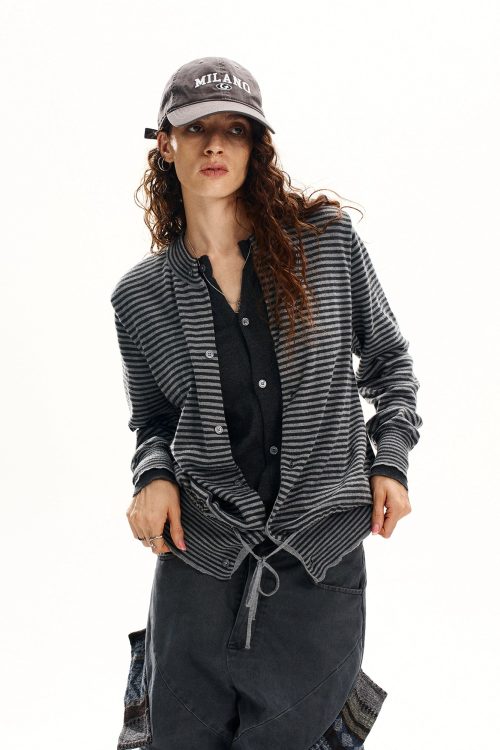 Stripe Two Piece Knit Sweater