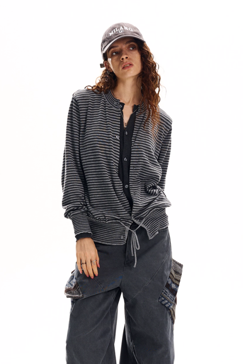 Stripe Two Piece Knit Sweater