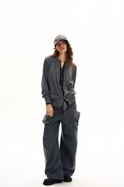 Stripe Two Piece Knit Sweater