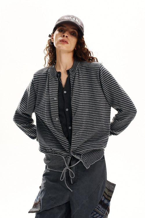 Stripe Two Piece Knit Sweater