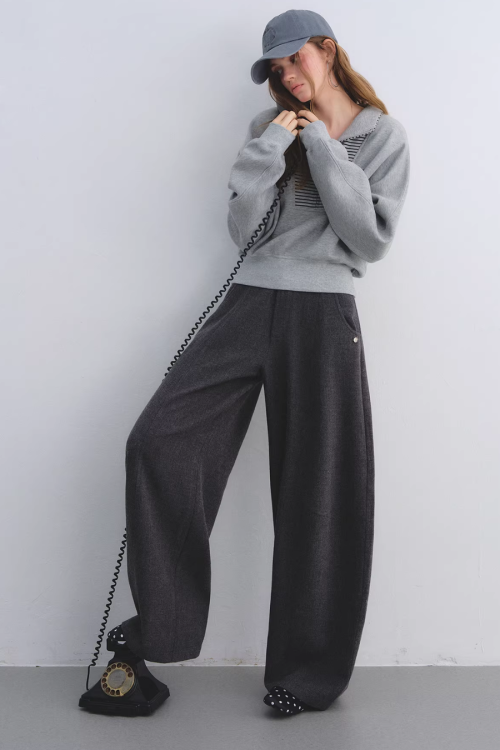 Striped Half-Zip Pullover Hoodie