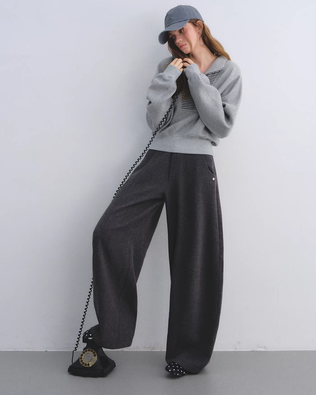 Striped Half-Zip Pullover Hoodie Striped Half-Zip Pullover Hoodie