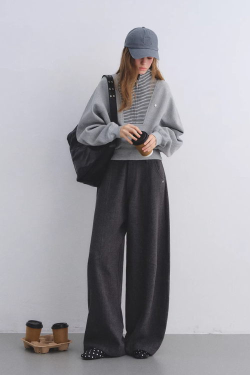 Striped Half-Zip Pullover Hoodie