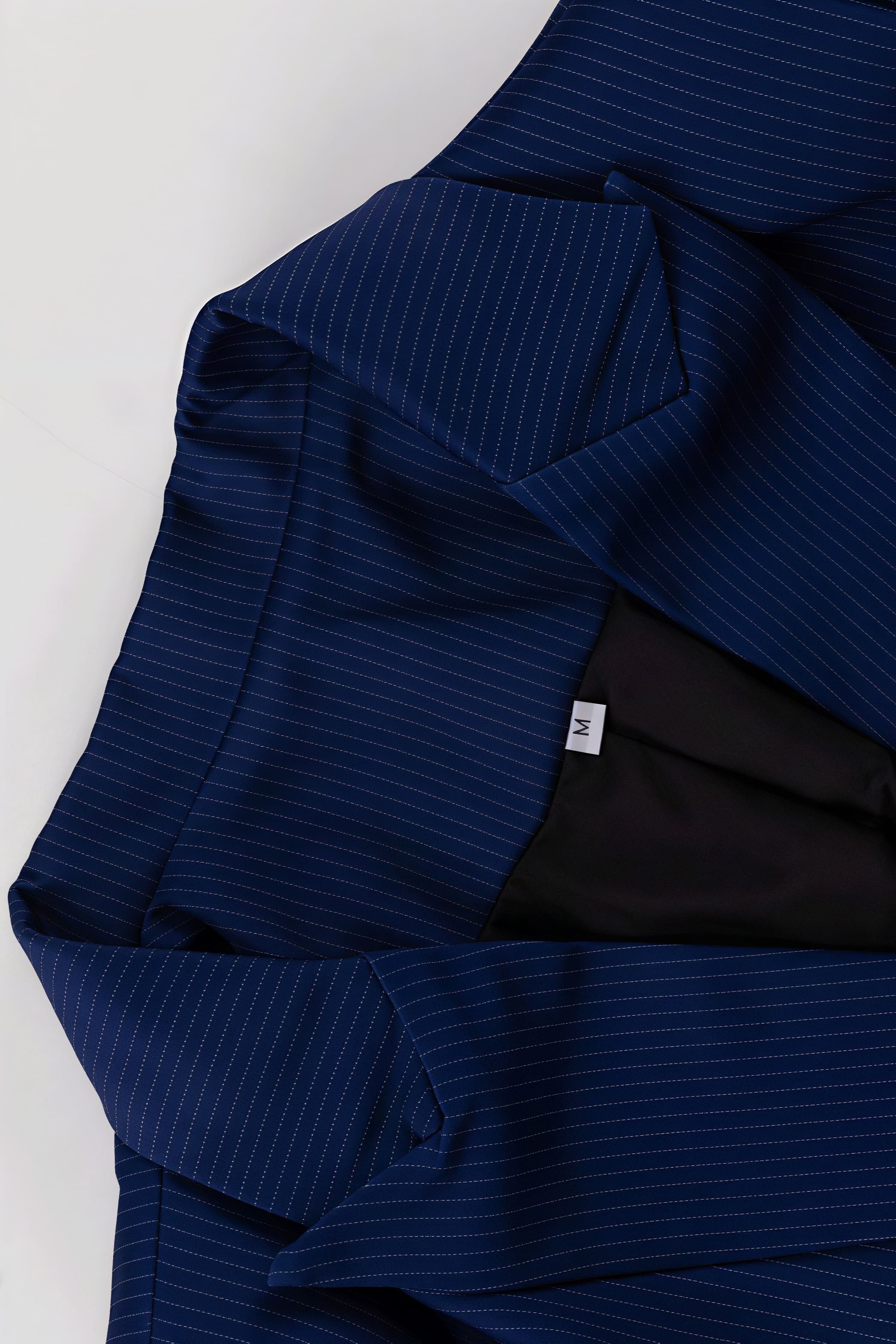 Striped Lapel Long Sleeve Blazer Slit Skirt Set Striped Lapel Long Sleeve Blazer Slit Skirt Set