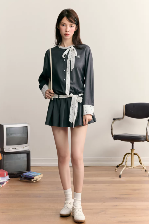 Striped Long Sleeve Dress