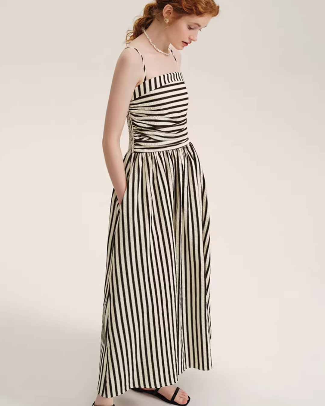 Striped Spaghetti Strap Dress Striped Spaghetti Strap Dress