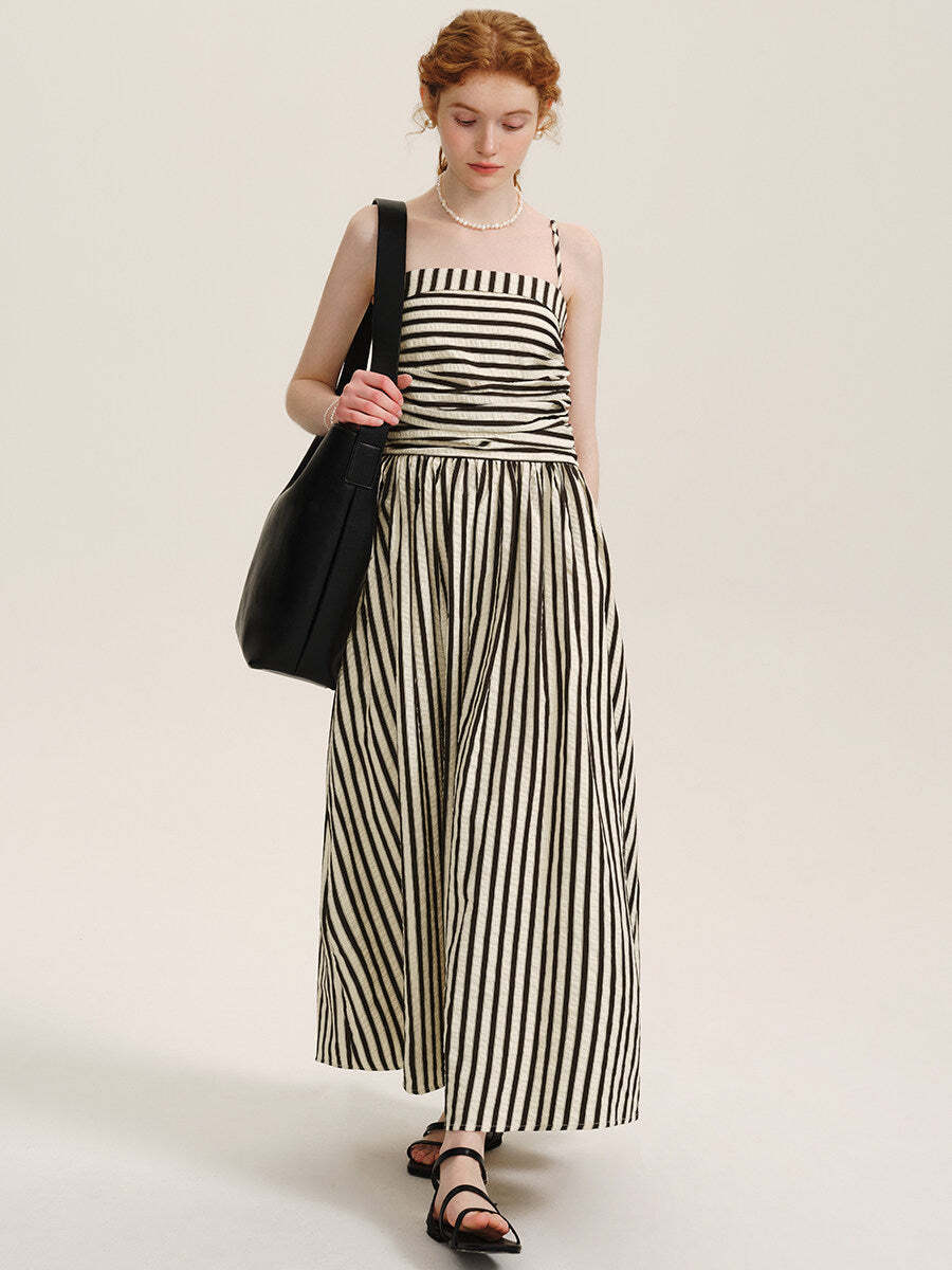 Striped Spaghetti Strap Dress Striped Spaghetti Strap Dress