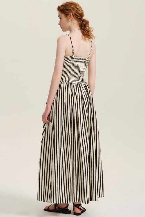 Striped Spaghetti Strap Dress