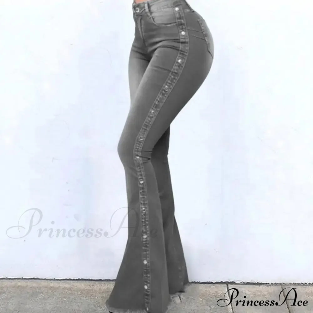 Stylish Flare Control Tummy Skin-Touch Skinny Women Wide Leg Flare Denim Trousers Jeans Stylish Flare Control Tummy Skin-Touch Skinny Women Wide Leg Flare Denim Trousers Jeans