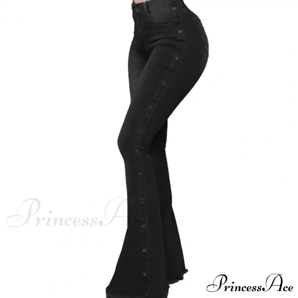 Stylish Flare Control Tummy Skin-Touch Skinny Women Wide Leg Flare Denim Trousers Jeans Stylish Flare Control Tummy Skin-Touch Skinny Women Wide Leg Flare Denim Trousers Jeans