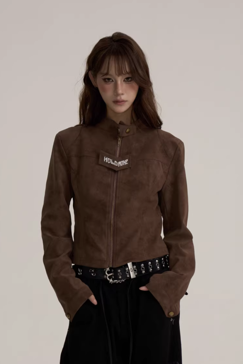 Suede Cropped Jacket