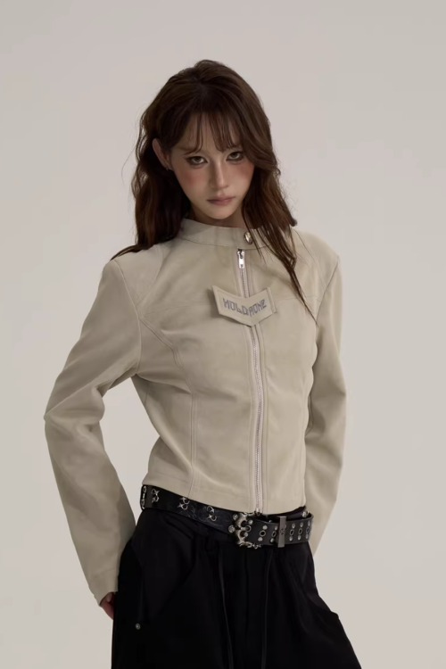 Suede Cropped Jacket