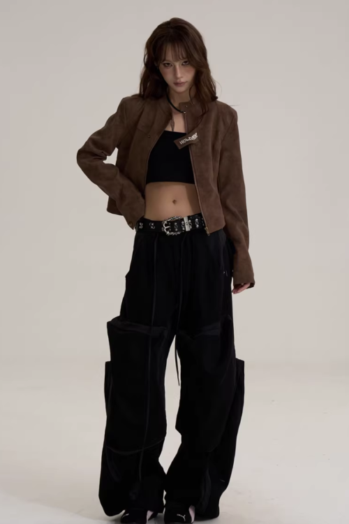 Suede Cropped Jacket