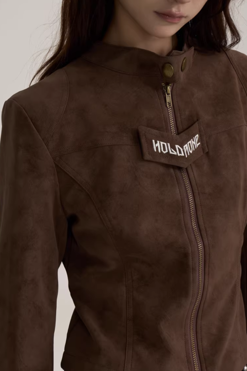 Suede Cropped Jacket