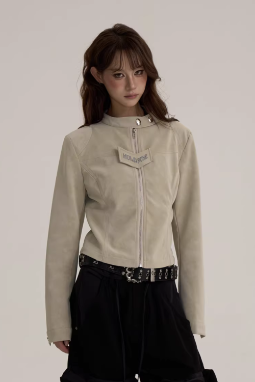 Suede Cropped Jacket