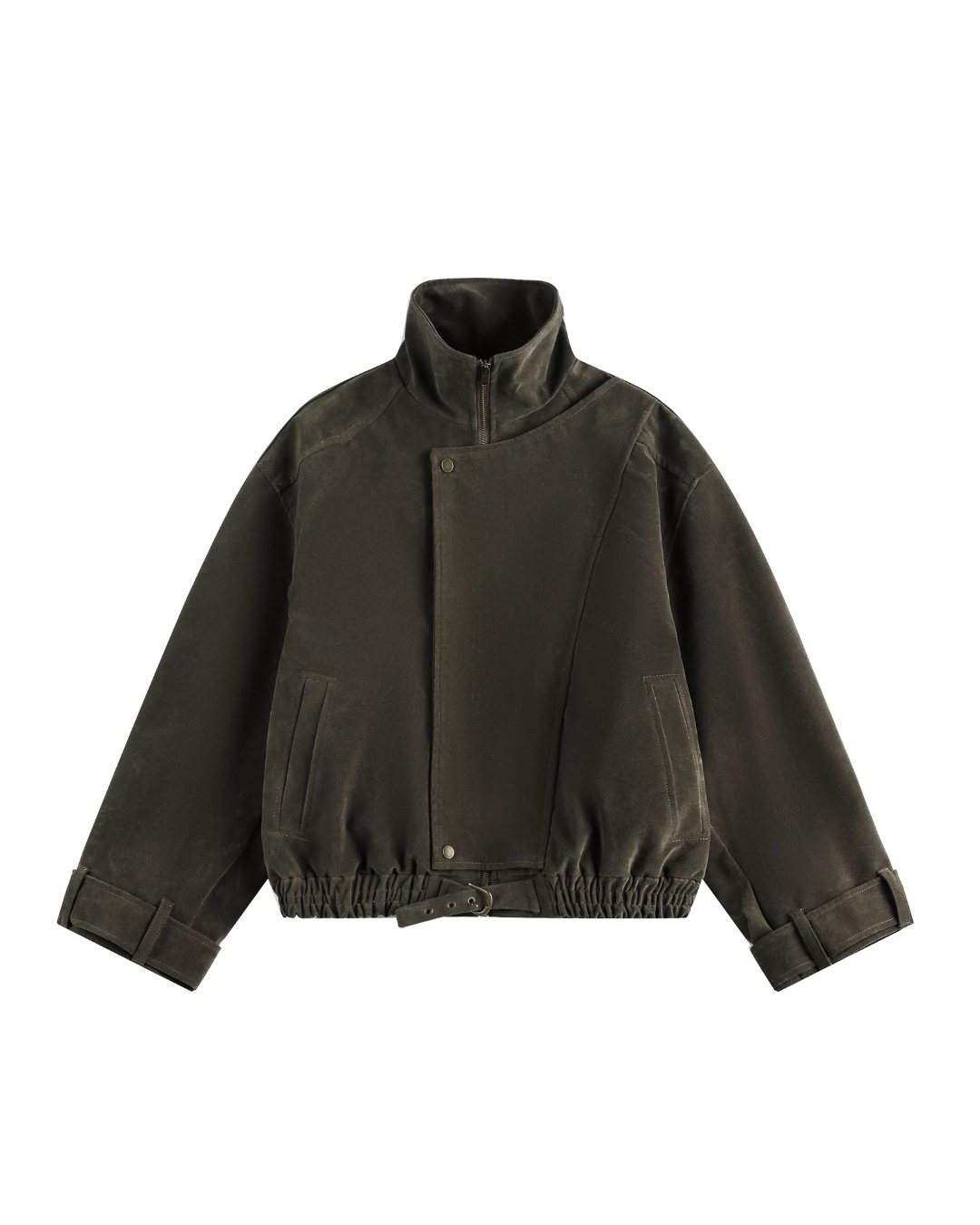 Suede Fleece Stand Collar Jacket Suede Fleece Stand Collar Jacket