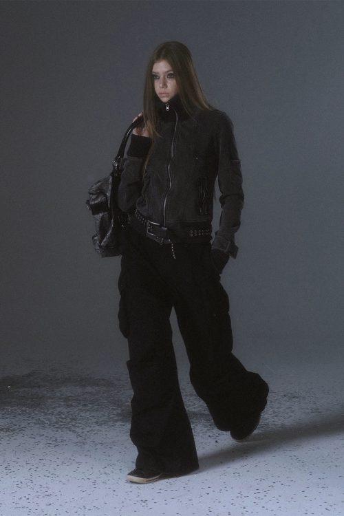 Suede Punk Tight Jacket