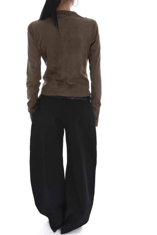 Suede Slim Short Jacket