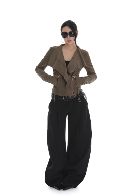 Suede Slim Short Jacket