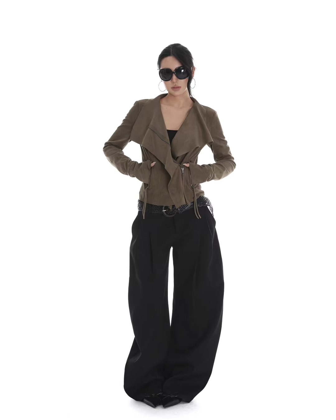 Suede Slim Short Jacket Suede Slim Short Jacket