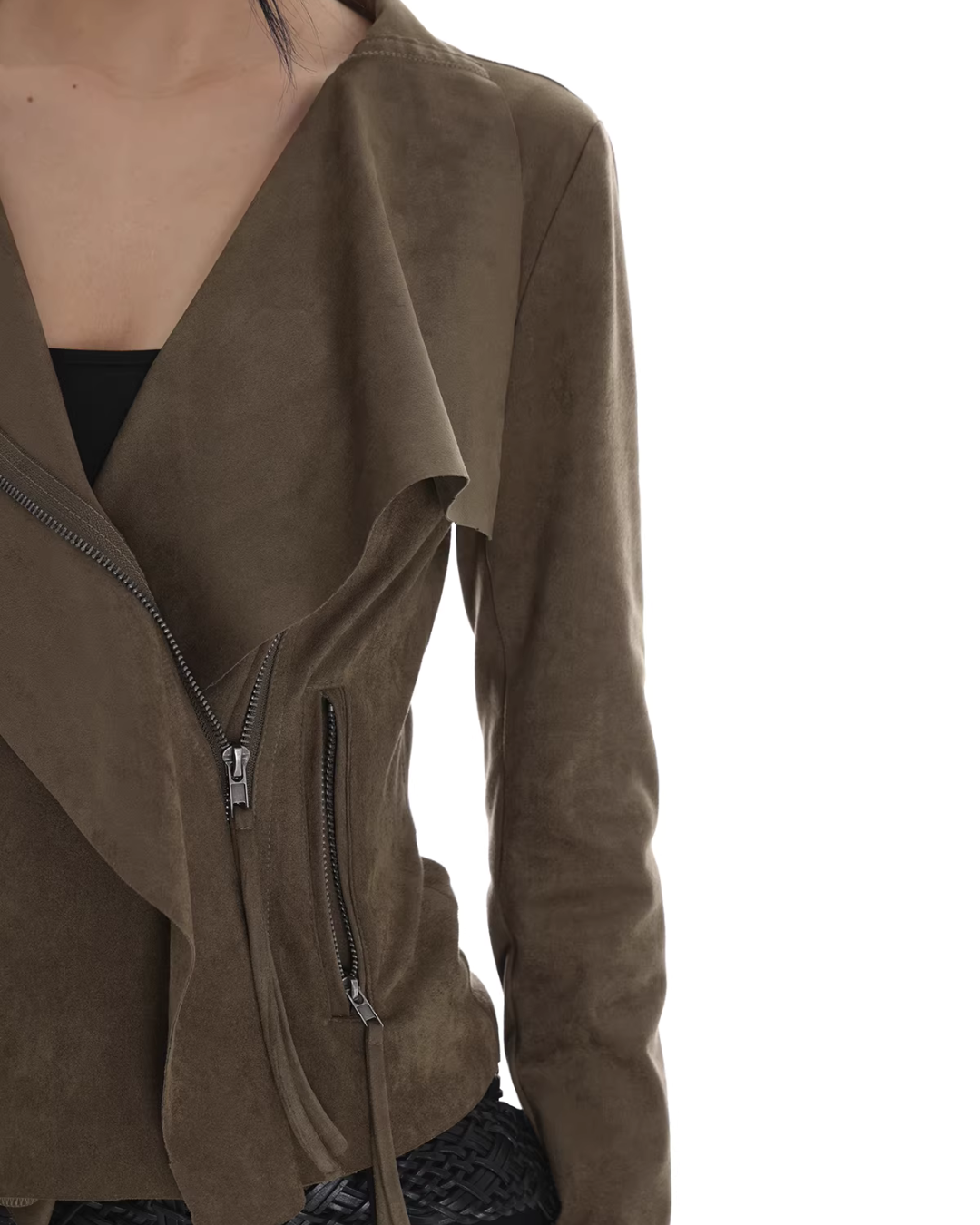 Suede Slim Short Jacket Suede Slim Short Jacket