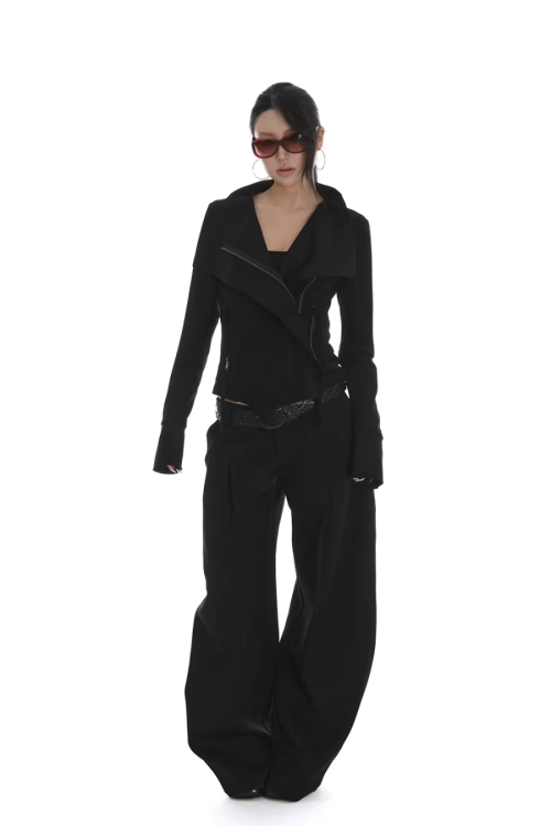 Suede Slim Short Jacket