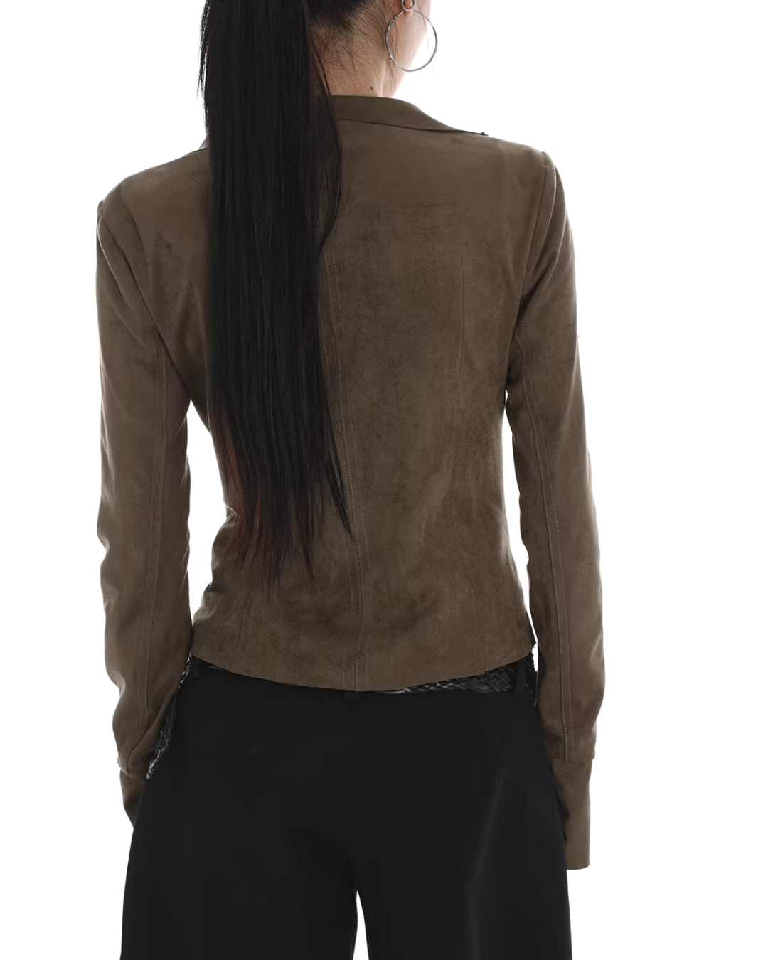 Suede Slim Short Jacket Suede Slim Short Jacket