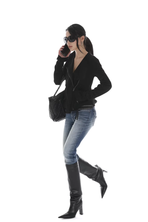 Suede Slim Short Jacket