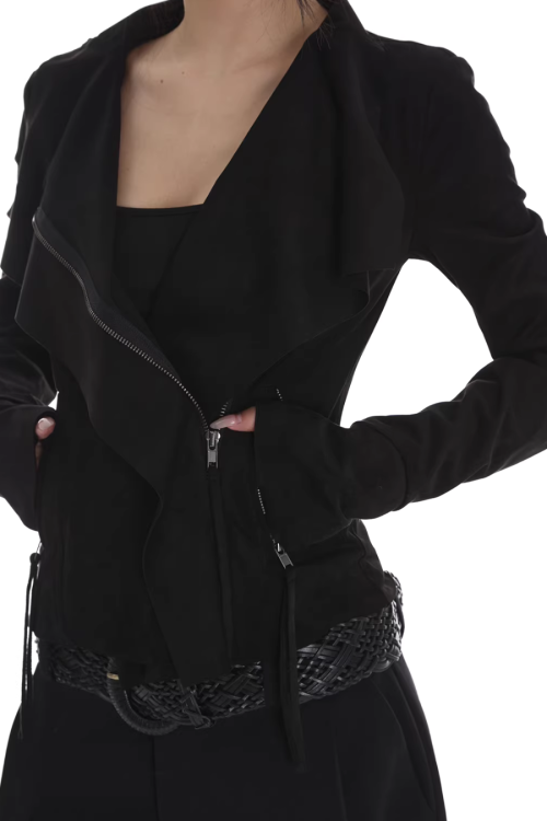 Suede Slim Short Jacket