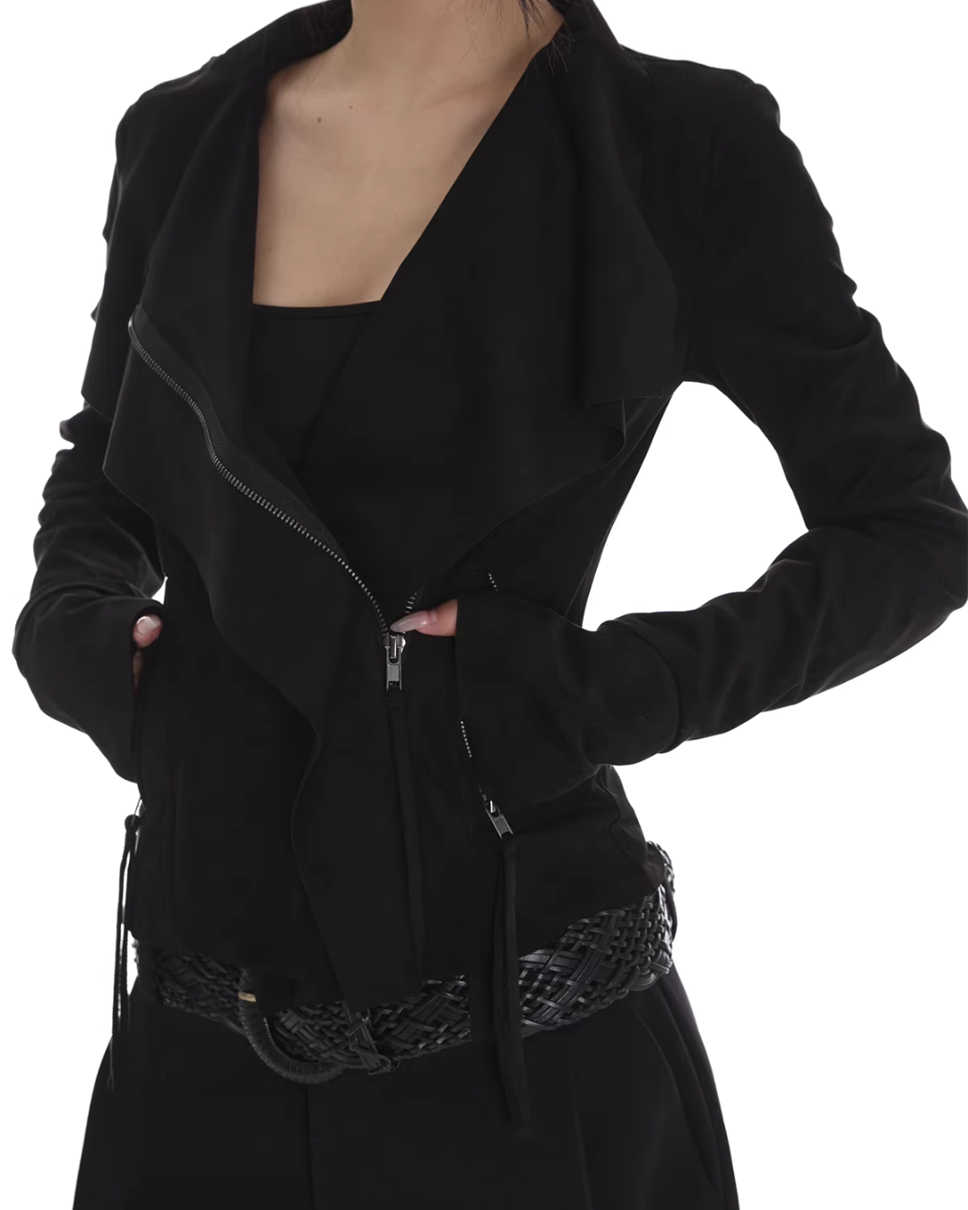 Suede Slim Short Jacket Suede Slim Short Jacket
