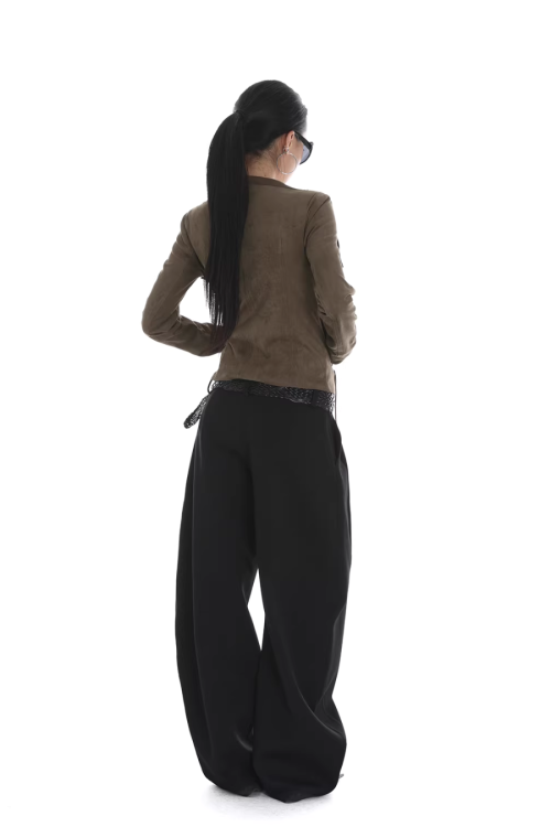 Suede Slim Short Jacket