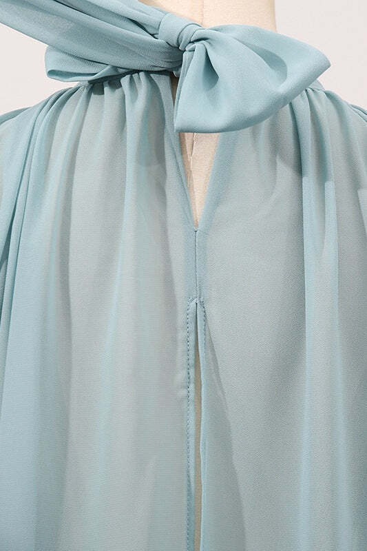 Sweet Irregular Stand Collar Loose Solid Halter Blouse Sweet Irregular Stand Collar Loose Solid Halter Blouse