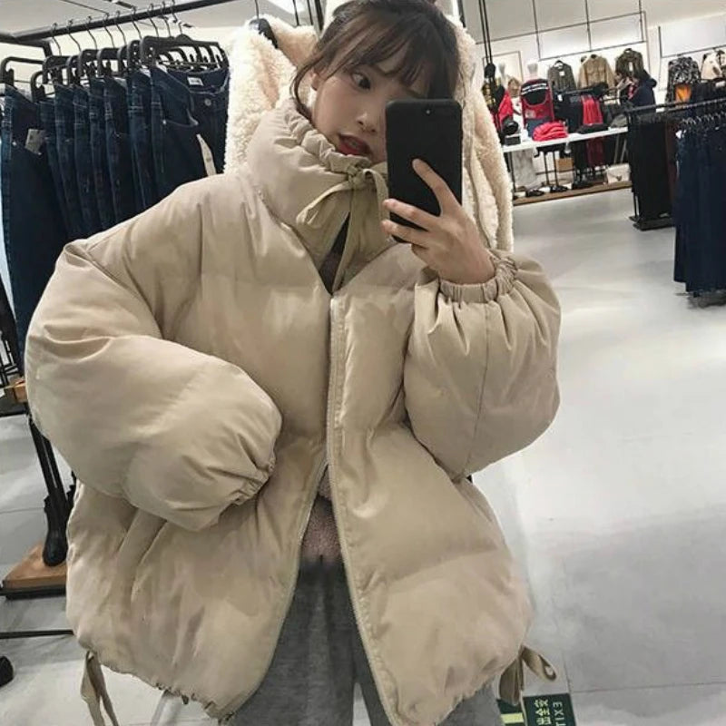 Sweet Pink Chic Bows Bomber Jacket