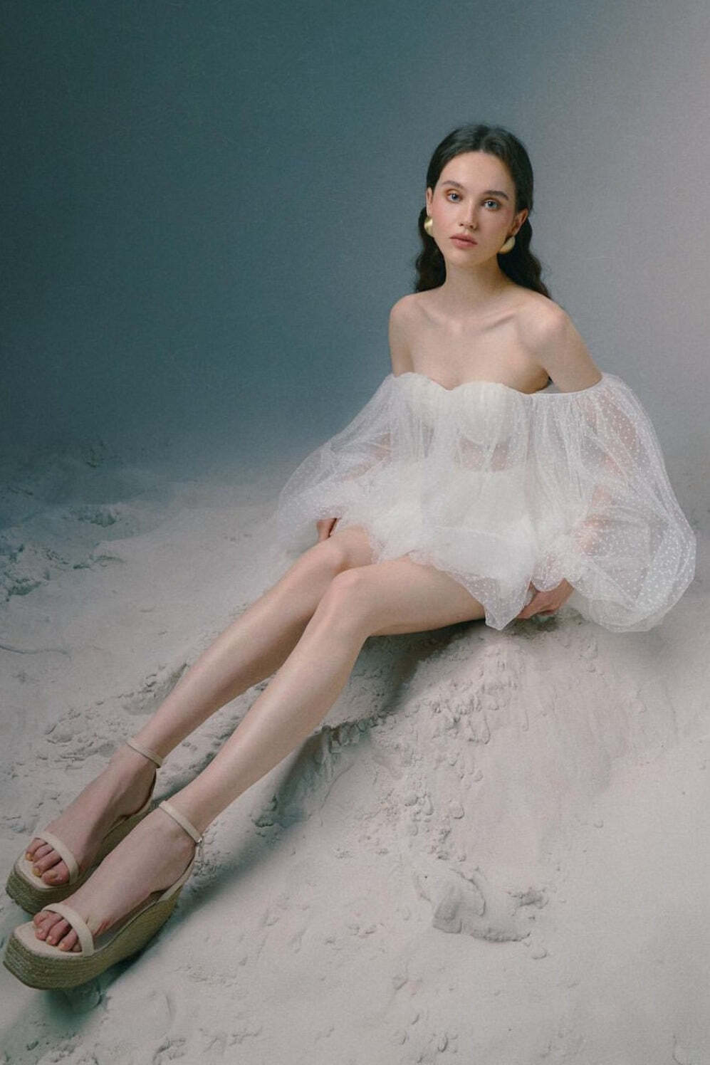 Sweet Sexy Bandeau Puff Sleeve Mini Dress Sweet Sexy Bandeau Puff Sleeve Mini Dress