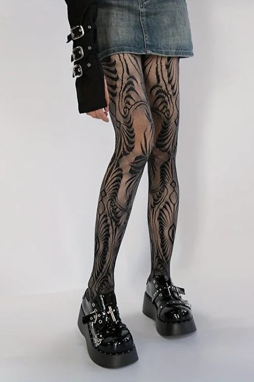 Swirl Sheer Tights