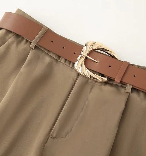 Tailored Wide Leg Pants