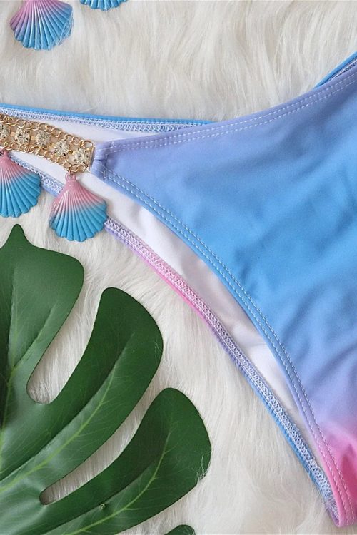 Tassel Triangle Bikini Set