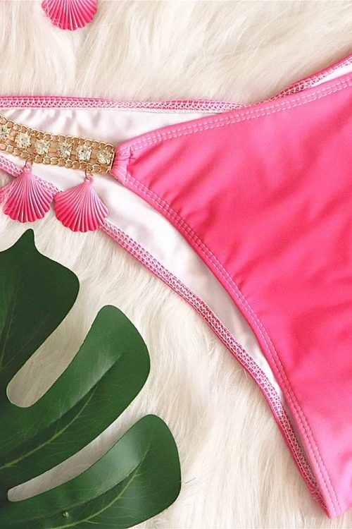 Tassel Triangle Bikini Set