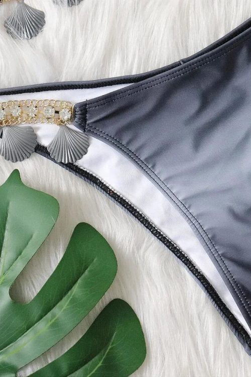 Tassel Triangle Bikini Set