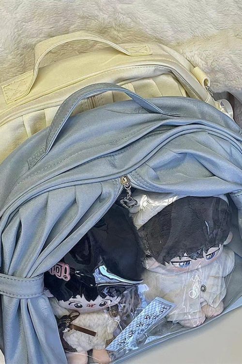 Theater Style Ita Backpack with Clear Window for Plushies and Pins