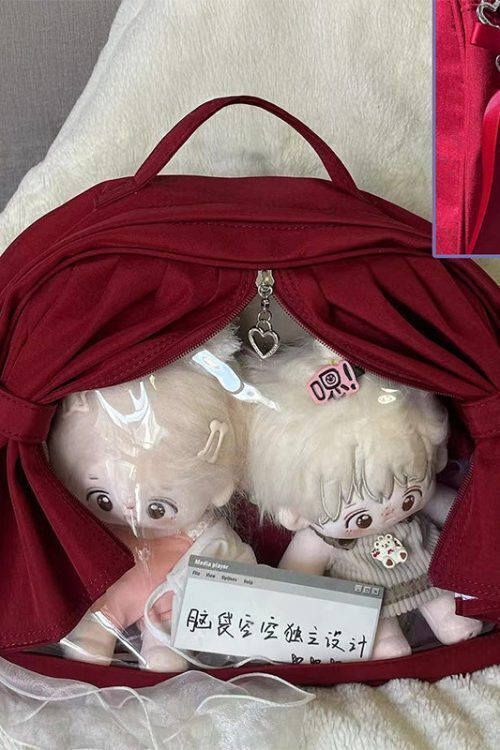Theater Style Ita Backpack with Clear Window for Plushies and Pins