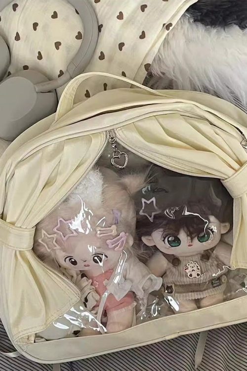 Theater Style Ita Backpack with Clear Window for Plushies and Pins