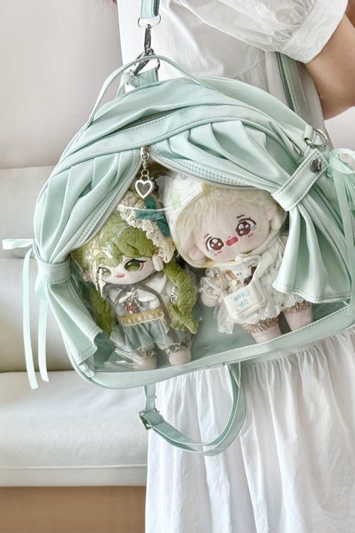 Theater Style Ita Backpack with Clear Window for Plushies and Pins