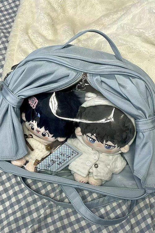 Theater Style Ita Backpack with Clear Window for Plushies and Pins