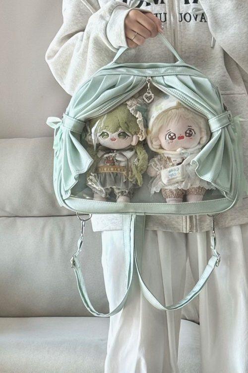 Theater Style Ita Backpack with Clear Window for Plushies and Pins