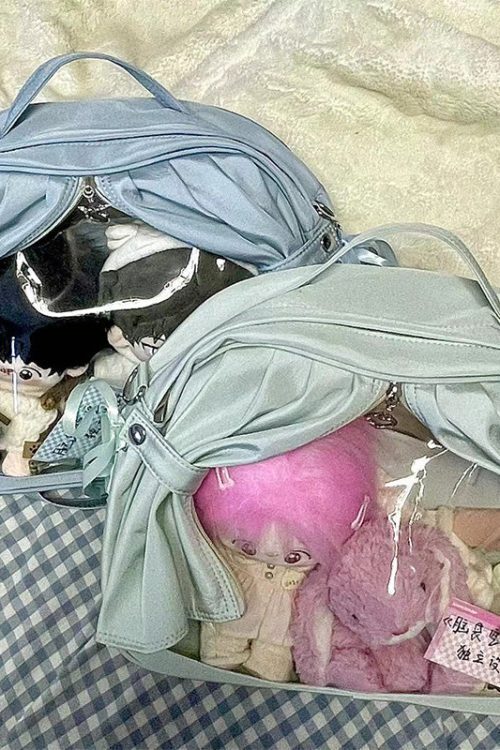 Theater Style Ita Backpack with Clear Window for Plushies and Pins