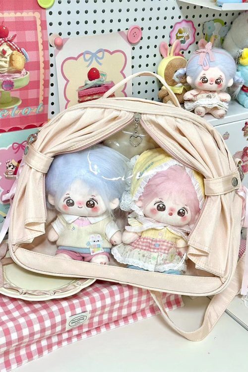 Theater Style Ita Backpack with Clear Window for Plushies and Pins