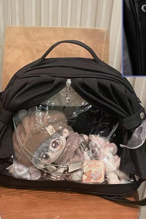Theater Style Ita Backpack with Clear Window for Plushies and Pins