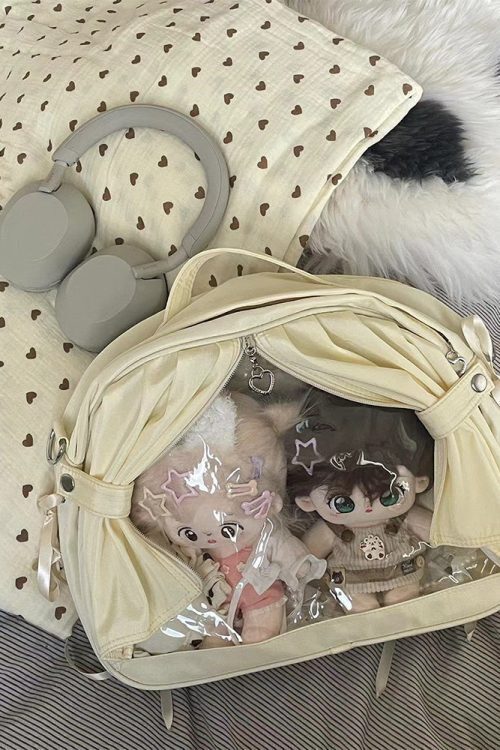 Theater Style Ita Backpack with Clear Window for Plushies and Pins
